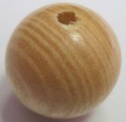Шарик деревянный ясень золотистый 25 мм