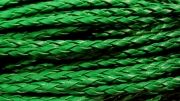 Шнур плетеный 3 мм иск. кожа зеленый