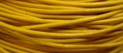 Шнур кожаный желтый 2 мм (10 метров)
