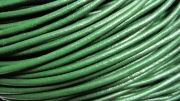 Шнур кожаный зеленый 2 мм (10 метров)