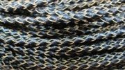 Шнур кожаный плетеный 3 мм черный