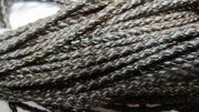 Шнур кожаный плетеный 2,7 мм коричневый